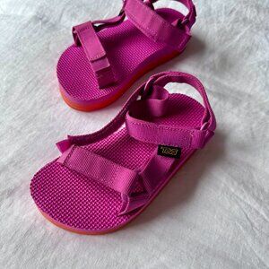 Girls Teva Adjustable Platform Sandals